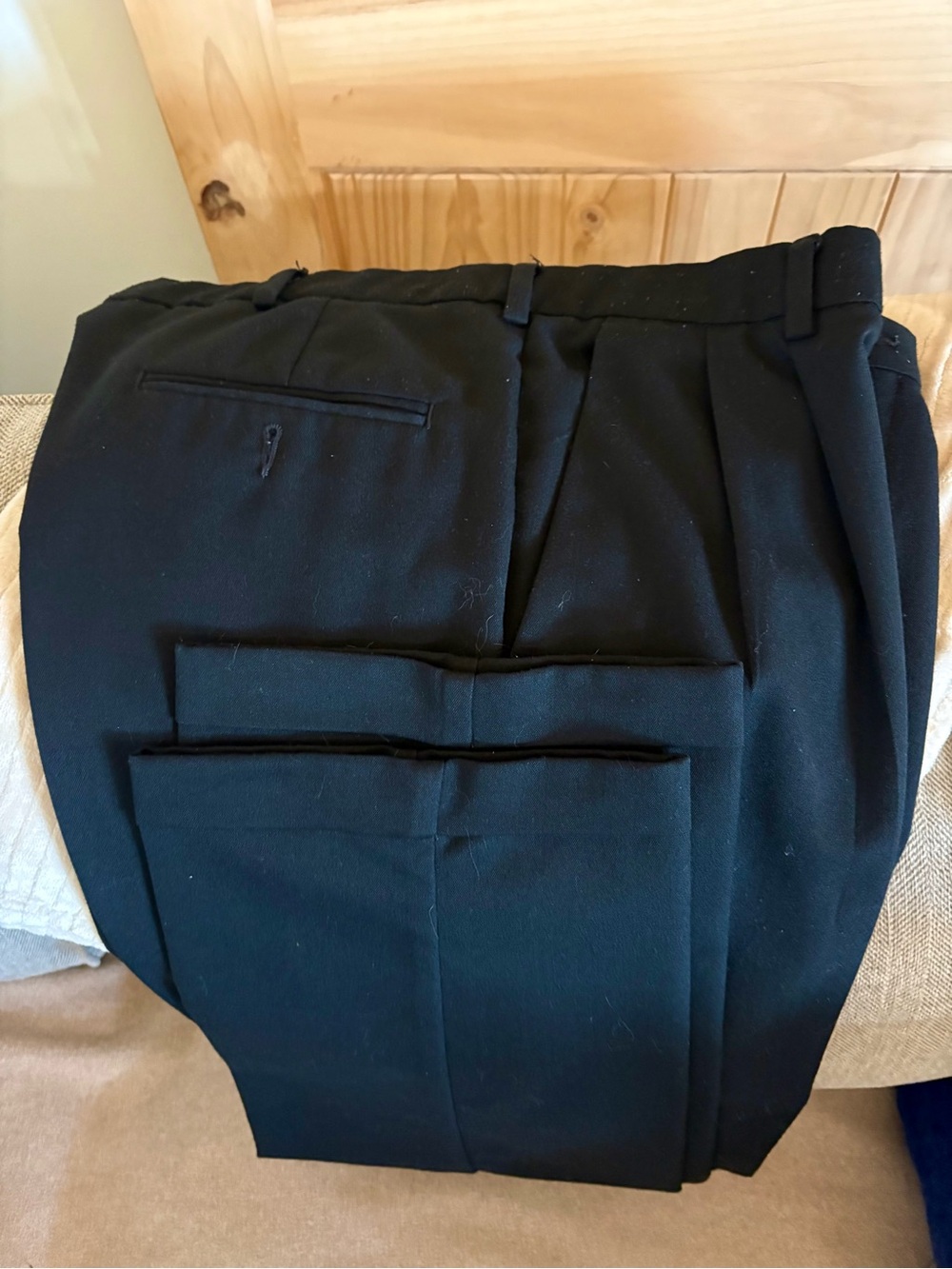 Men's Black Dress Pants - Classic Tailored Trousers